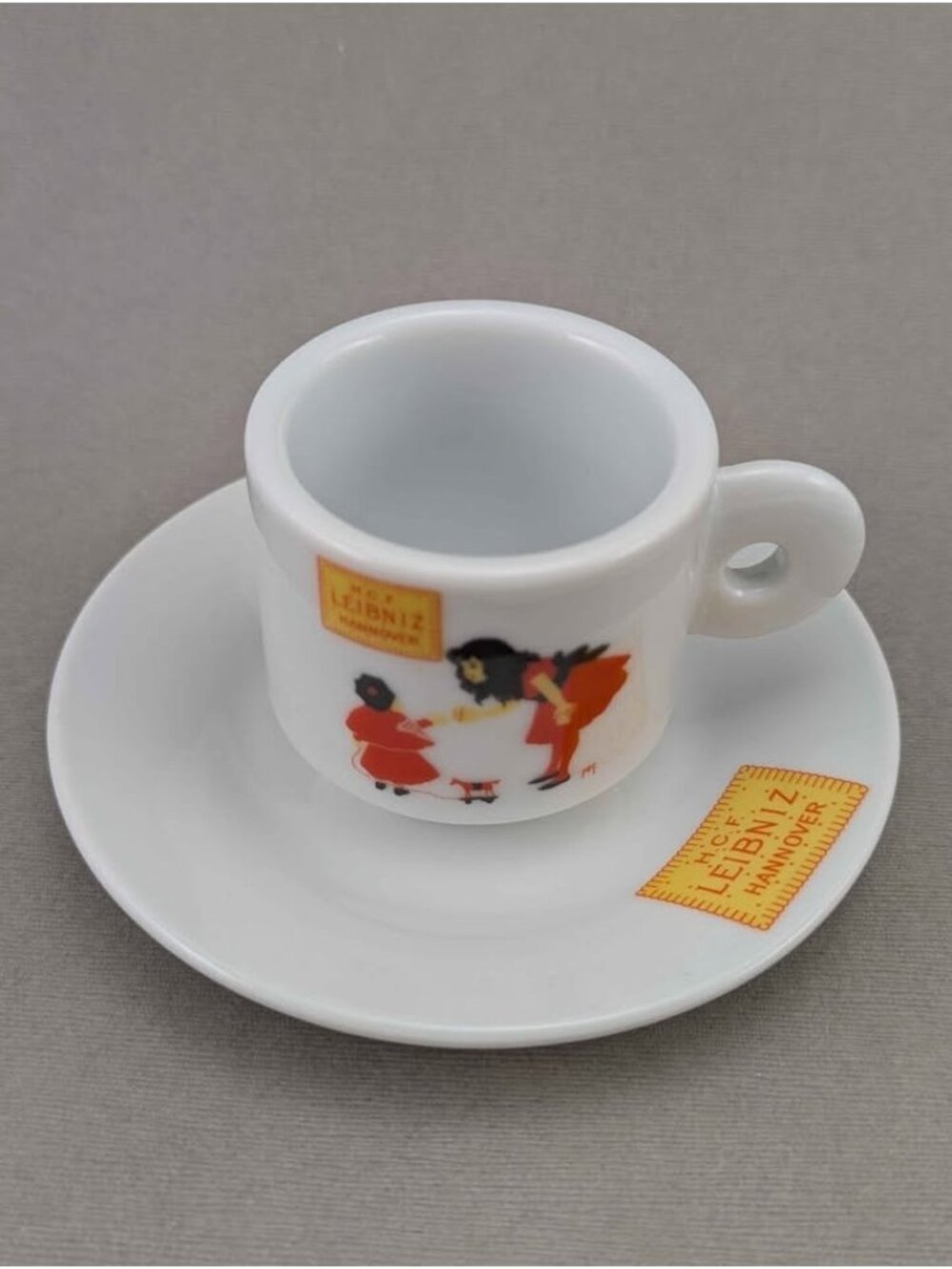 Vintage Bahlsen Leibniz Espresso Cup & Saucer Set Germany